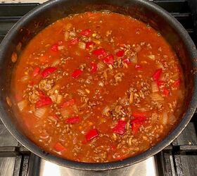 homemade sloppy joes on texas toast happy honey kitchen, Step 4 add liquid ingredients and bring to a boil then simmer