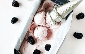 No-Churn Blackberry Honey Ice Cream