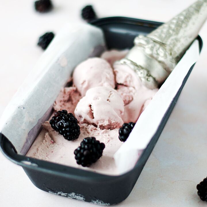 no churn blackberry honey ice cream