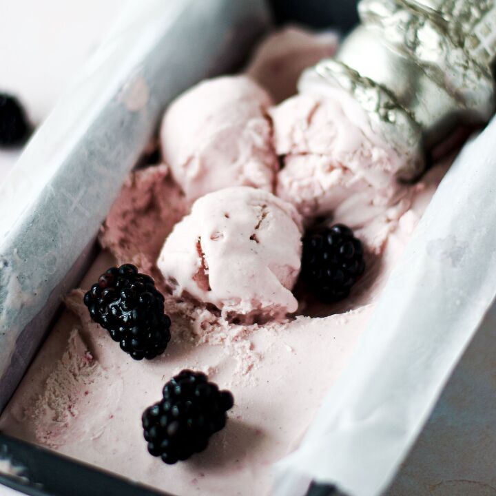 no churn blackberry honey ice cream