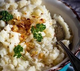 Dairy-Free Mashed Potatoes With Caramelized Onions