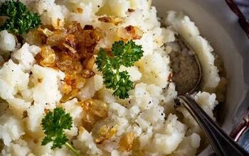 Dairy-Free Mashed Potatoes With Caramelized Onions