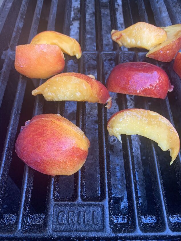 grilled peach summer salad