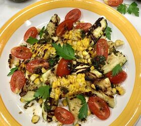 4th of July - Grilled Veggie Salad  With Balsamic Chimichurri
