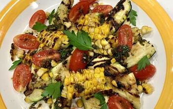 4th of July - Grilled Veggie Salad  With Balsamic Chimichurri