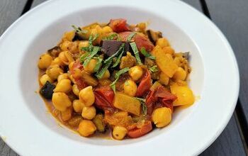 Chickpeas Stew With Eggplant