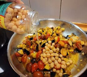 chickpeas stew with eggplant