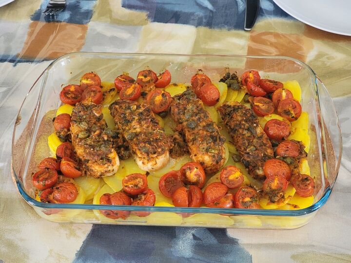 baked fish with potatoes mediterranean style