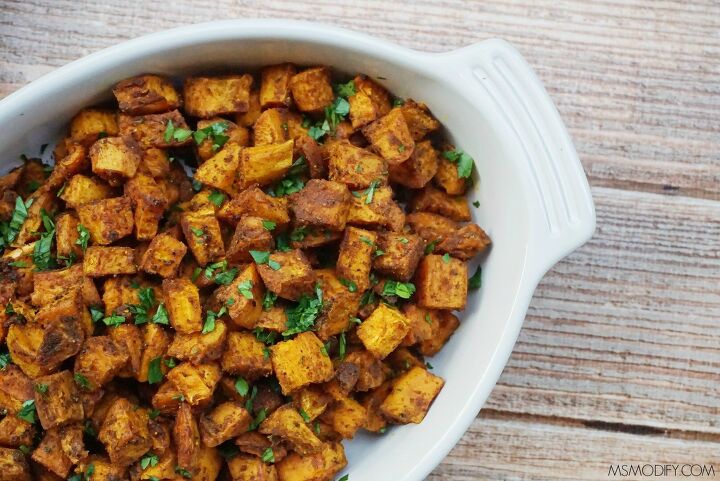 curry spiced sweet potatoes