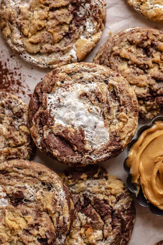 peanut butter marshmallow and chocolate cookies