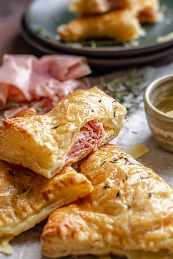 puff pastry ham and cheese turnovers