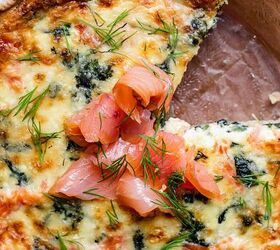 Smoked Salmon and Spinach Quiche