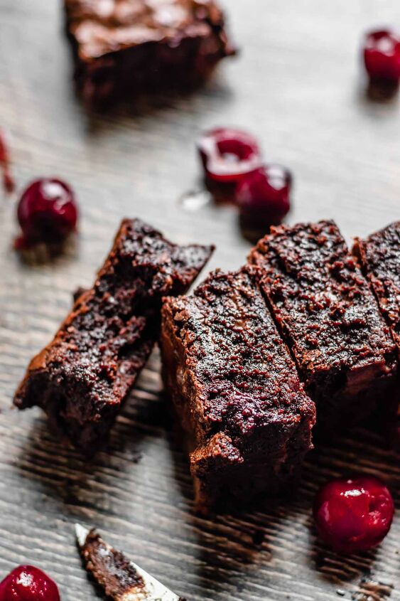 black forest chocolate cherry brownies
