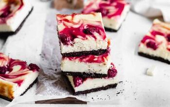 Raspberry White Chocolate Cheesecake Bars