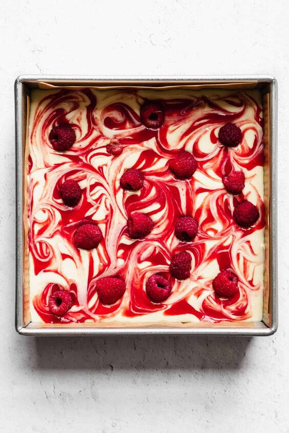 raspberry white chocolate cheesecake bars