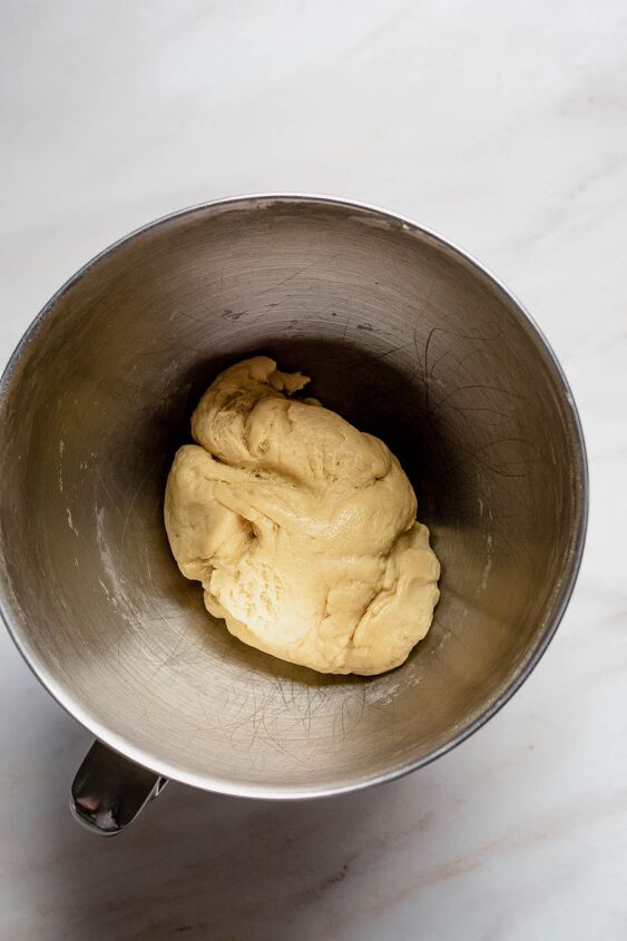 pistachio babka, Soft combined dough ready to rest