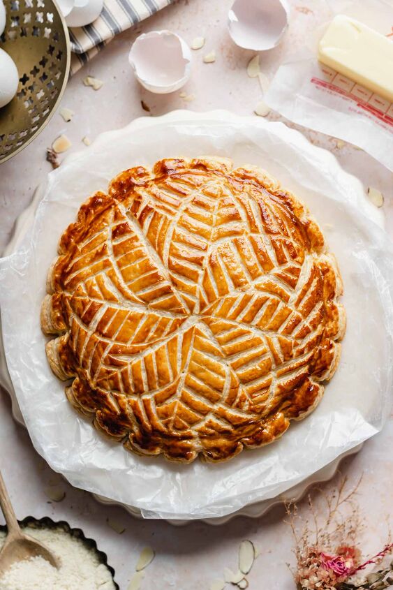 galette des rois french king cake with rough puff pastry