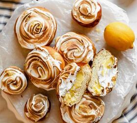 Lemon Filled Donuts (with Meringue Topping)