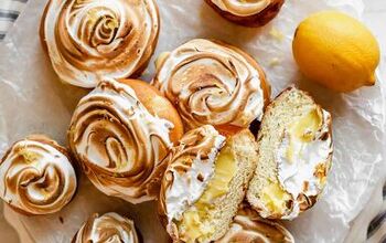 Lemon Filled Donuts (with Meringue Topping)