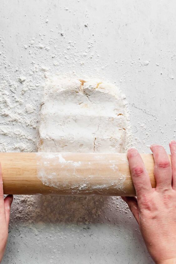 perfect rough puff pastry with video, Flour a surface and begin to roll