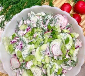 creamy cucumber radish salad