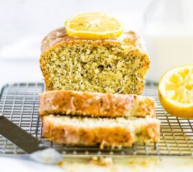 Lemon Poppy Seed Loaf Cake With Lemon Glaze