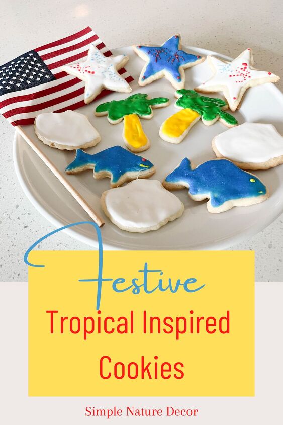 not perfect but fun tropical themed cookies