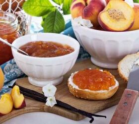 This easy-to-make, peach vanilla jam has less sugar than a normal recipe