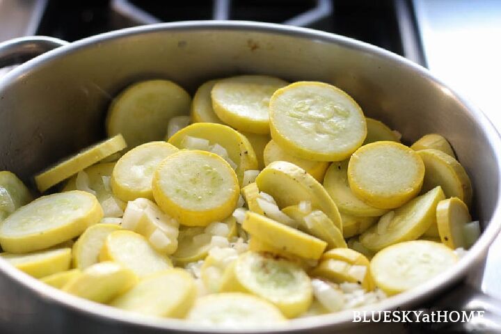 easy summer squash casserole for party or potluck