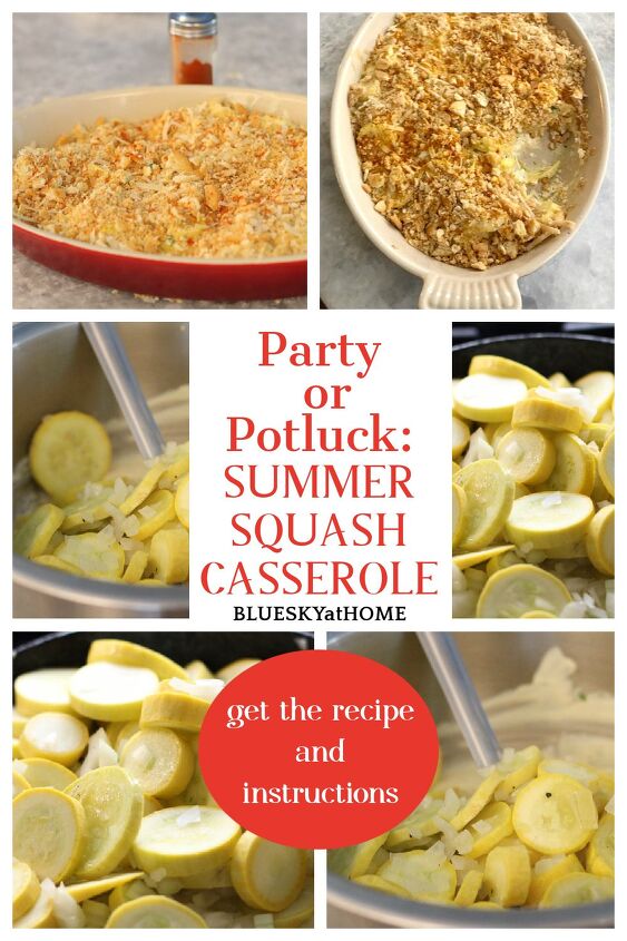 easy summer squash casserole for party or potluck