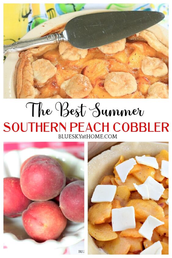 the best summer southern peach cobbler
