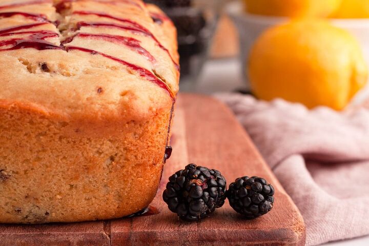 vegan lemon blackberry bread