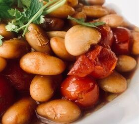 butter bean cherry tomato and red wine stew