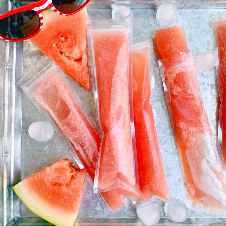 watermelon frose popsicles
