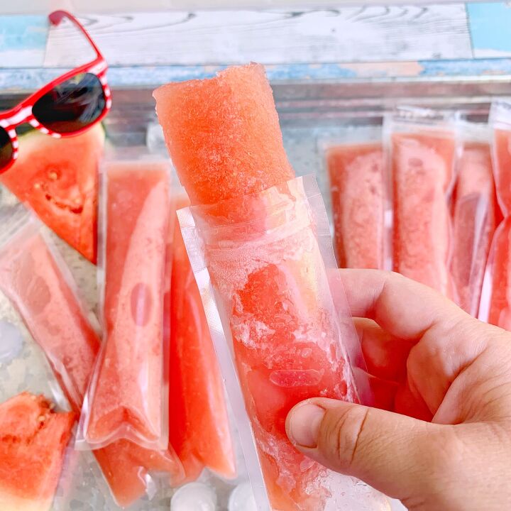 watermelon frose popsicles
