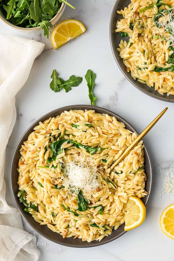 10 best instant pot potluck recipes, Instant Pot Lemon Parmesan Orzo With Arugula