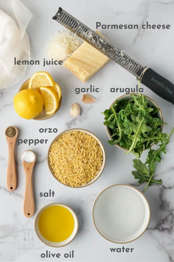 instant pot lemon parmesan orzo with arugula