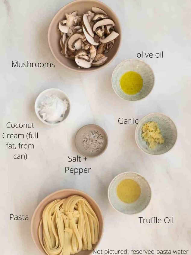 creamy vegan truffle pasta