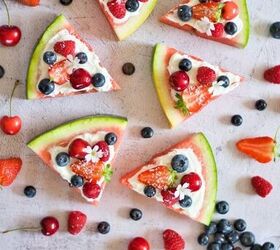 Watermelon Fruit Pizza With Yogurt