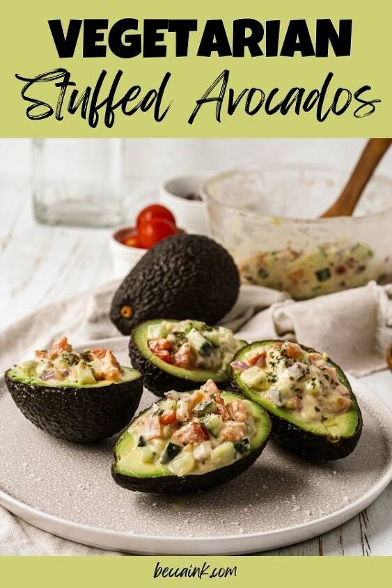vegetarian stuffed avocado recipe