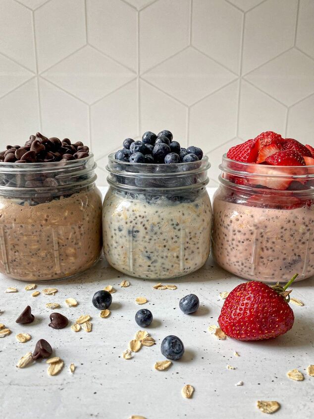 10 of the webs most googled recipes, Overnight Oats 3 Flavors