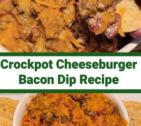 Bacon Cheeseburger Crock Pot Dip - Recipes That Crock!