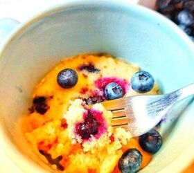 Blueberry Muffin in a Mug: Easy 2 Minute Microwave Muffin!