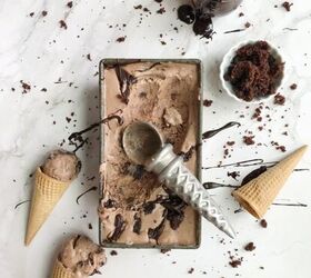no churn chocolate fudge brownie ice cream
