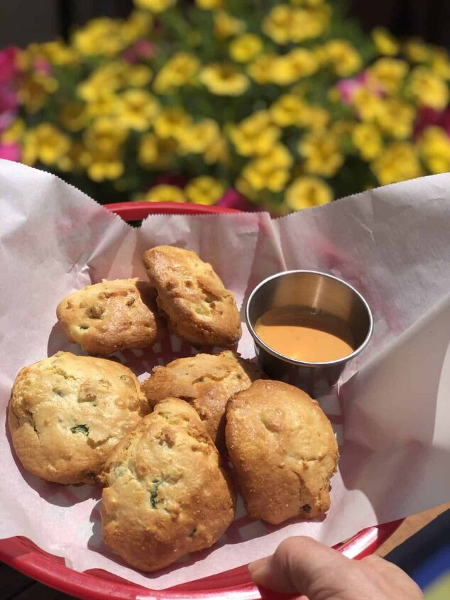 easy air fryer hushpuppies recipe ninja foodi dessert, A basket of Air Fried Hushpuppies Yummy