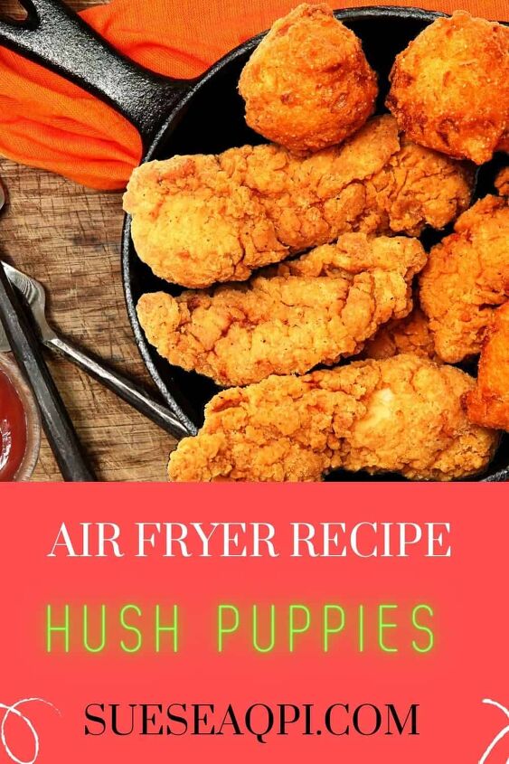 easy air fryer hushpuppies recipe ninja foodi dessert, Air Fryer Chicken and Hushpuppies