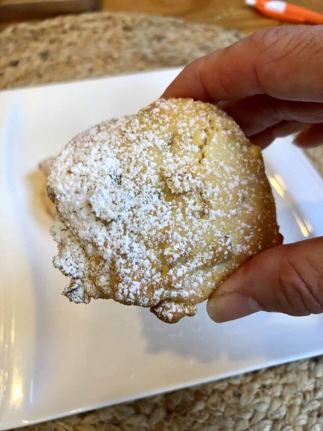 easy air fryer hushpuppies recipe ninja foodi dessert, Hushpuppy with powdered sugar