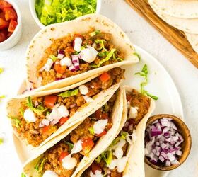 how to cook taco meat with taco seasoning, Easy Creamy Tacos