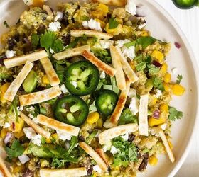 Canned Corn, Black Bean and Avocado Salad (with Quinoa)