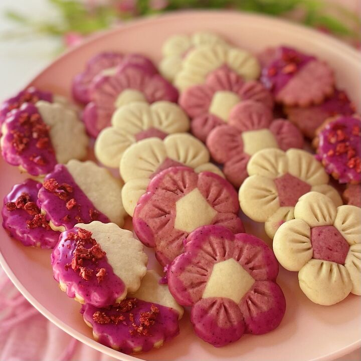 flower shortbread cookies
